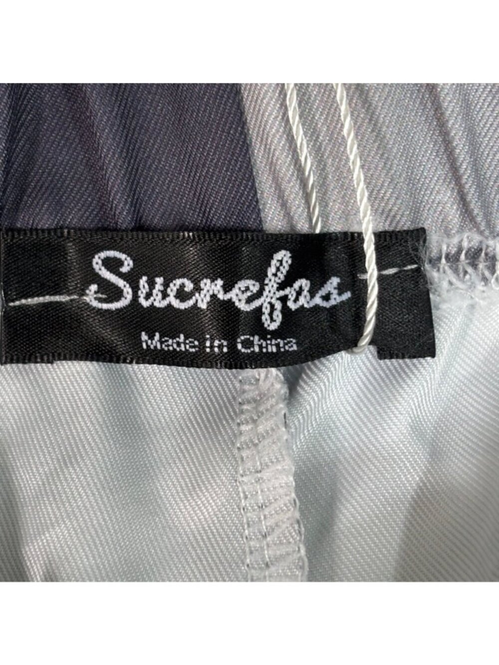 NWT Sucrefas Men’s Gray Camo Drawstring Cotton Blend Shorts Size L - Picture 10 of 10